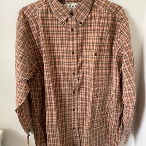 Mens Orvis Flannel Corduroy Button Down Long Sleeve NWOT NEVER WORN